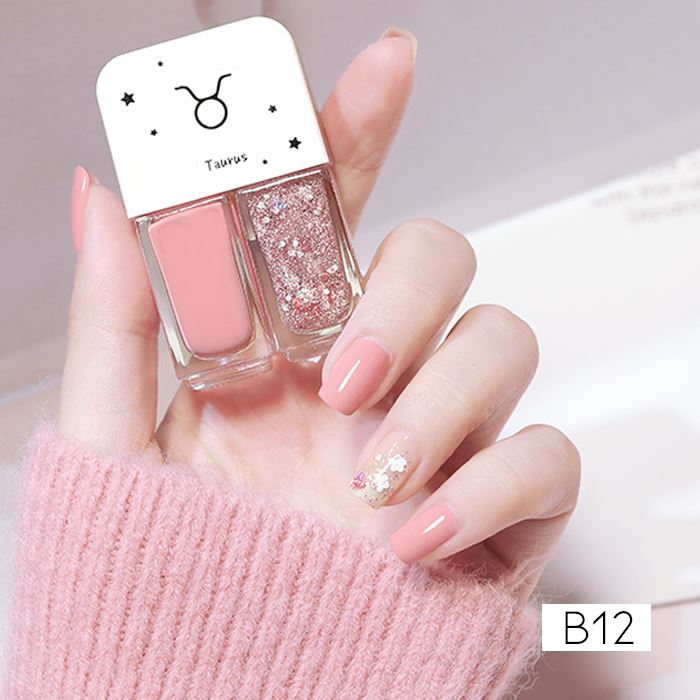 Zodiac Signs Nail Polish spring-hill-lane33 Pink Glitter Taurus 