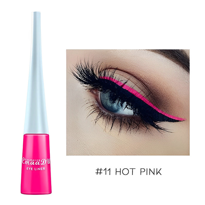 Super Pigmented Color Liquid Eyeliner Make-up Every Day And Night #11 Hot Pink 1 pc 