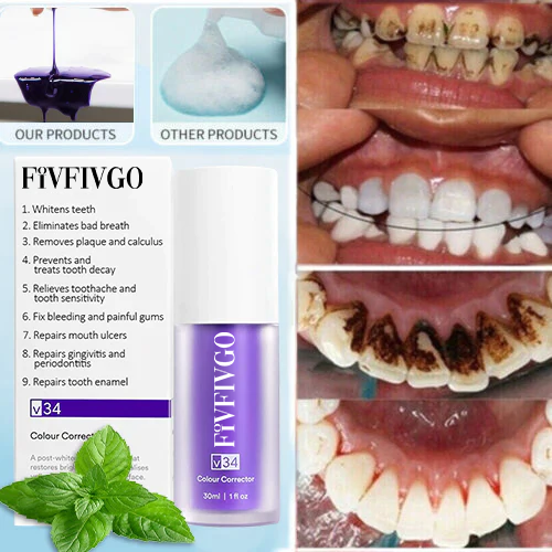 Mousse sbiancante per denti a base di erbe pure Fivfivgo™