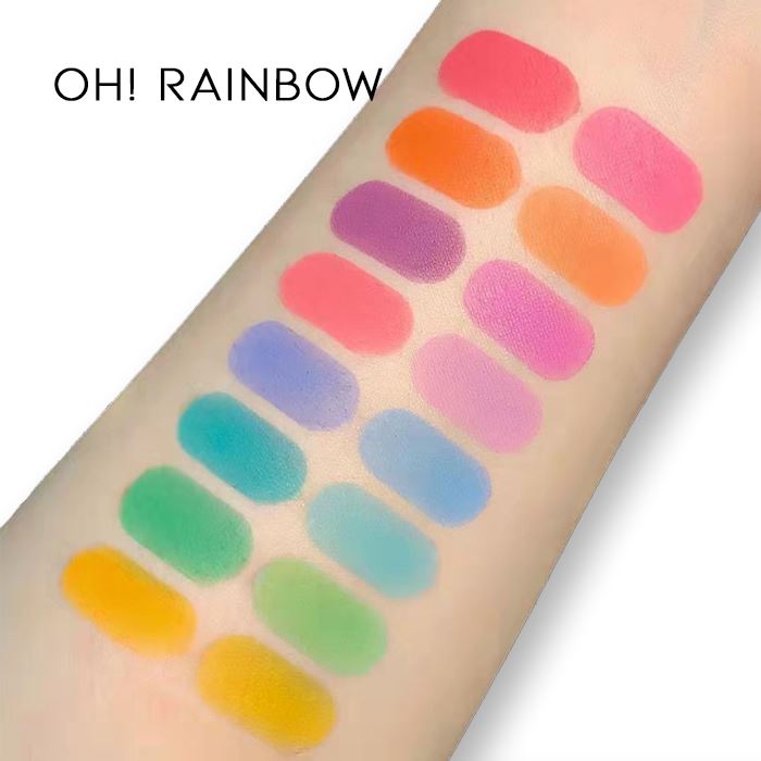 Rainbow 16 Shades Eyeshadow Palette Make-up Every Day And Night 