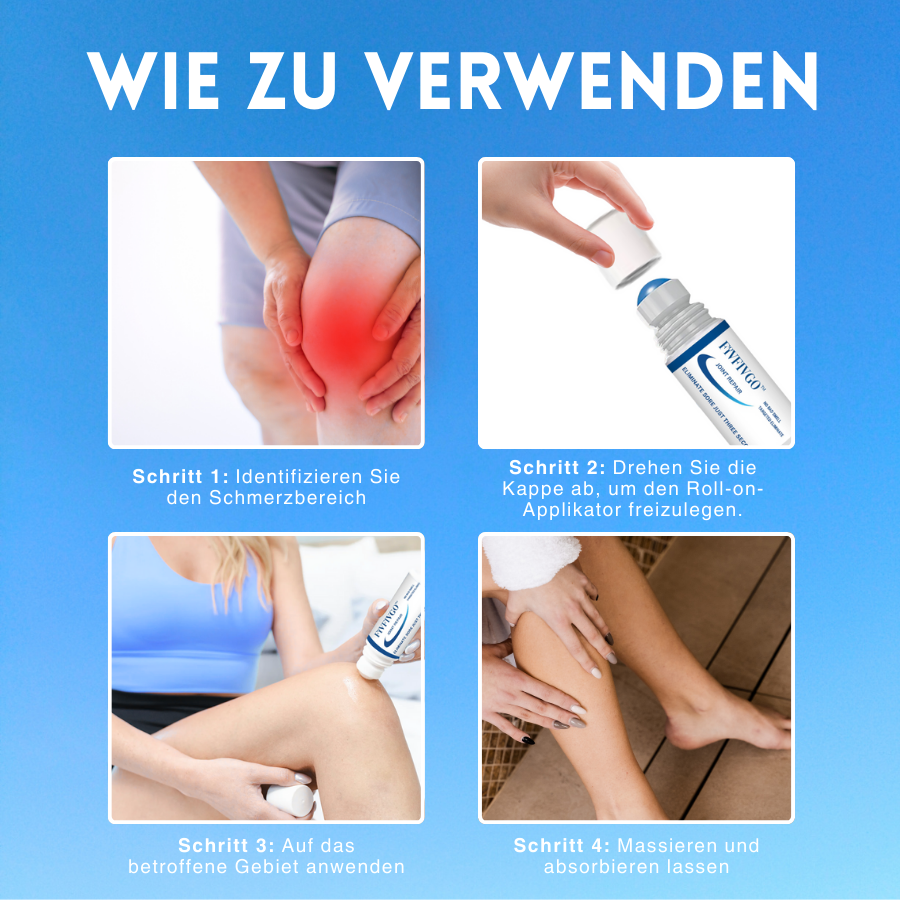 Fivfivgo™ Gelenke & Muskeln Natürliches Relief Roll-On bei chronischen Schmerzen, Entzündungen und Schwellungen