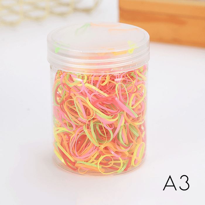 Damage Free Rubber Bands (650 pcs) Hair Accessories Every Day And Night A3 