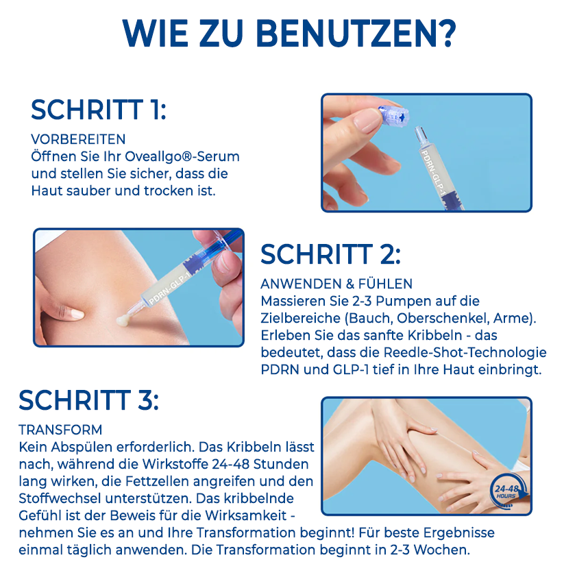 Oveallgo® PDRN-GLP-1 Schlankheitsmittel und blutzuckerregulierendes Reedle Shot Serum
