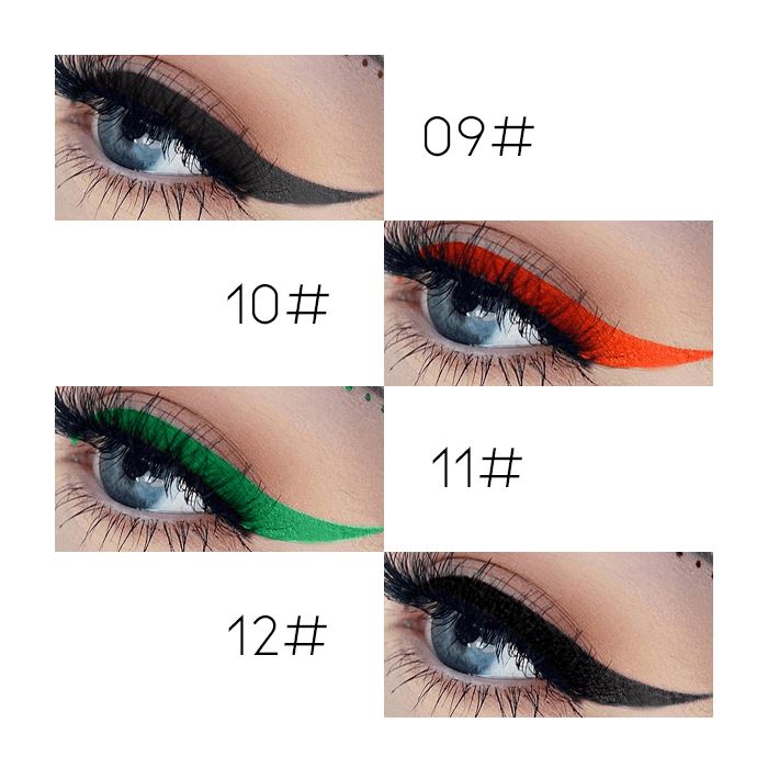 12HRS Waterproof Colored Liquid Eyeliner Morning Shades 09# 