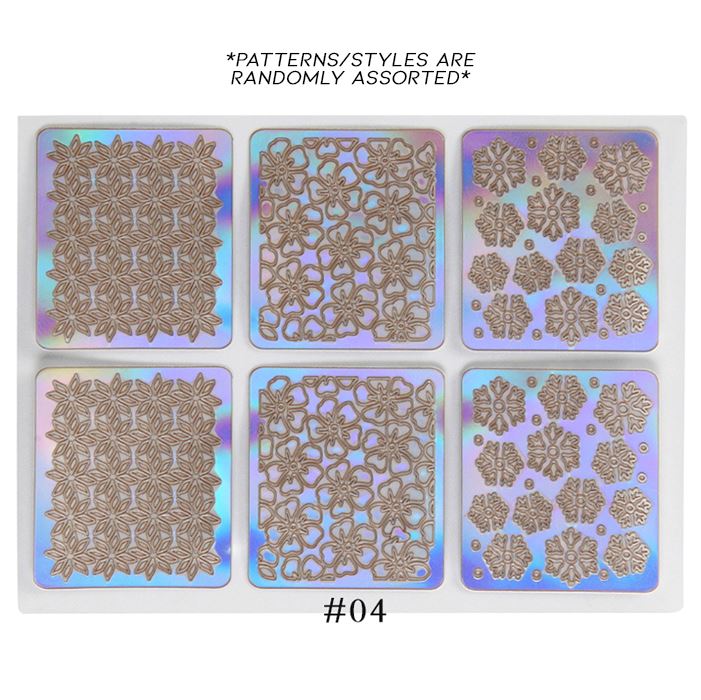 Hollow Nail Art Sticker Nail Every Day And Night 