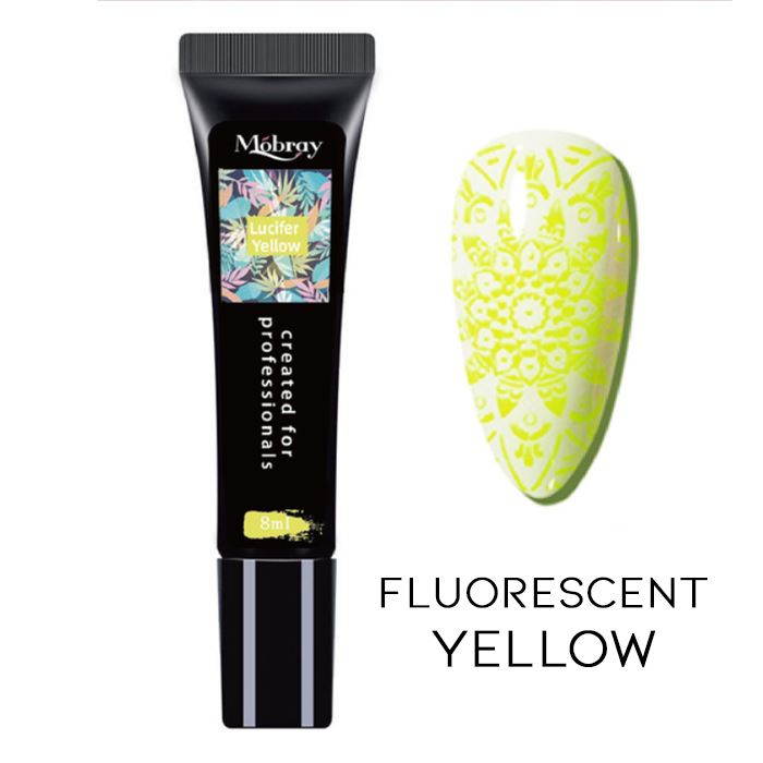 Nail Stamp Art Nail Polishes Every Day And Night Fluorescent Yellow 