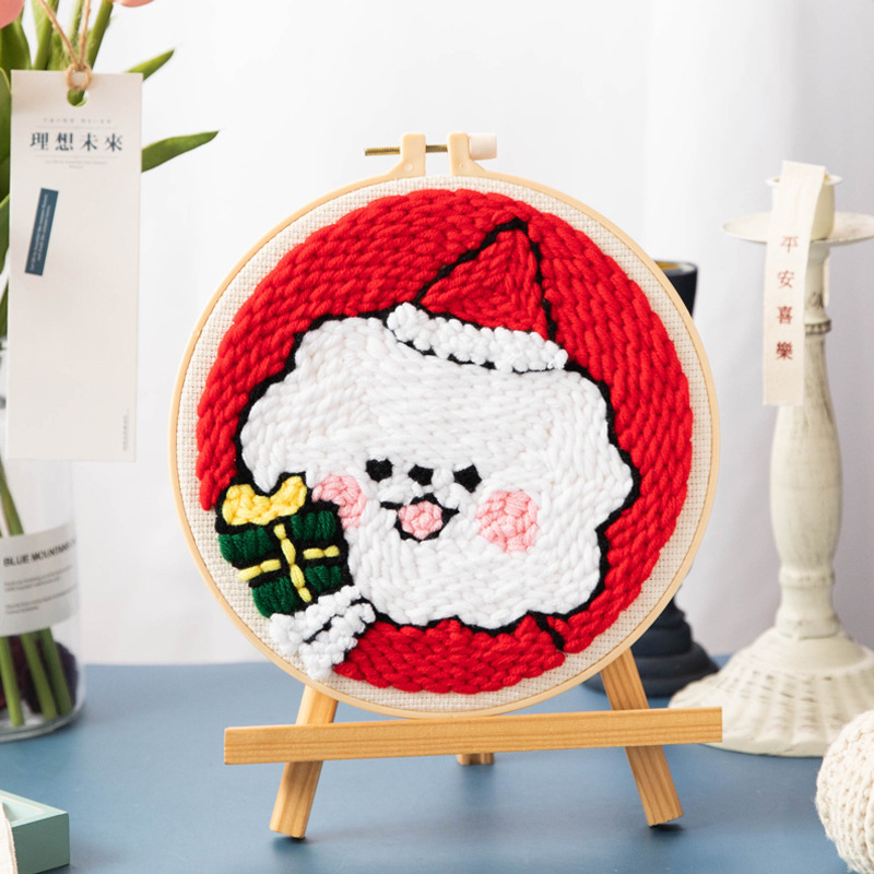 Weihnachtsfäden mit Punchstich-Kit