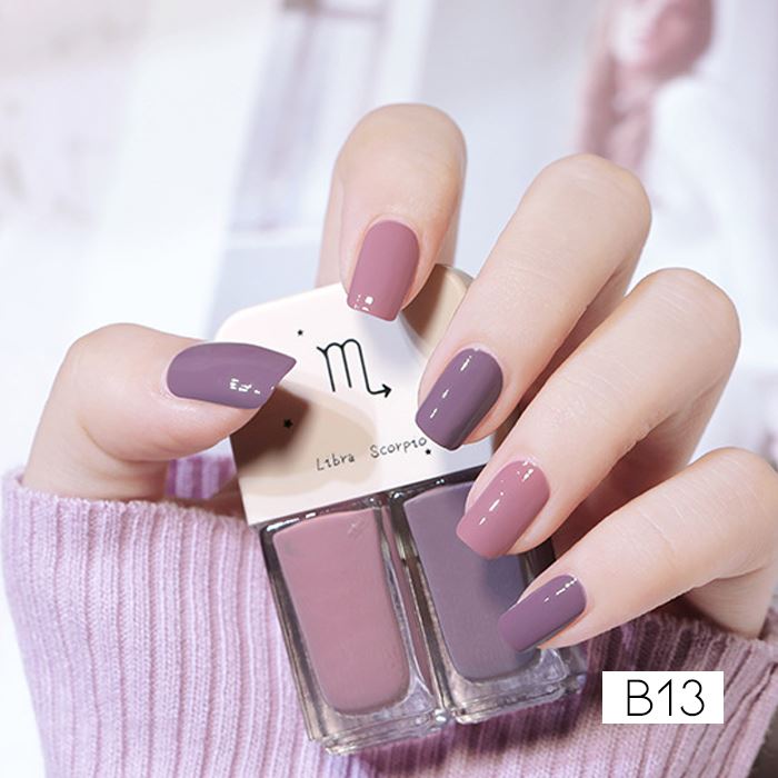 Zodiac Signs Nail Polish spring-hill-lane33 Purple Libra Scorpio 