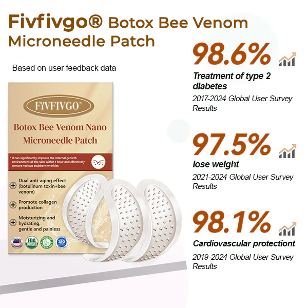 Fivfivgo® Botox Bee Venom Microneedle Patch (Painless, Long-Lasting Treatment for Stubborn Wrinkles and Skin Concerns)