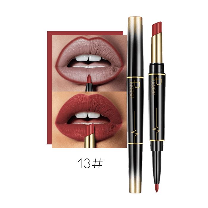 2-in-1 Kissproof Matte Lipstick & Lipliner Morning Shades 