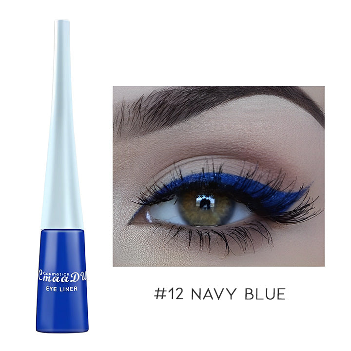 Super Pigmented Color Liquid Eyeliner Make-up Every Day And Night #12 Navy Blue 1 pc 