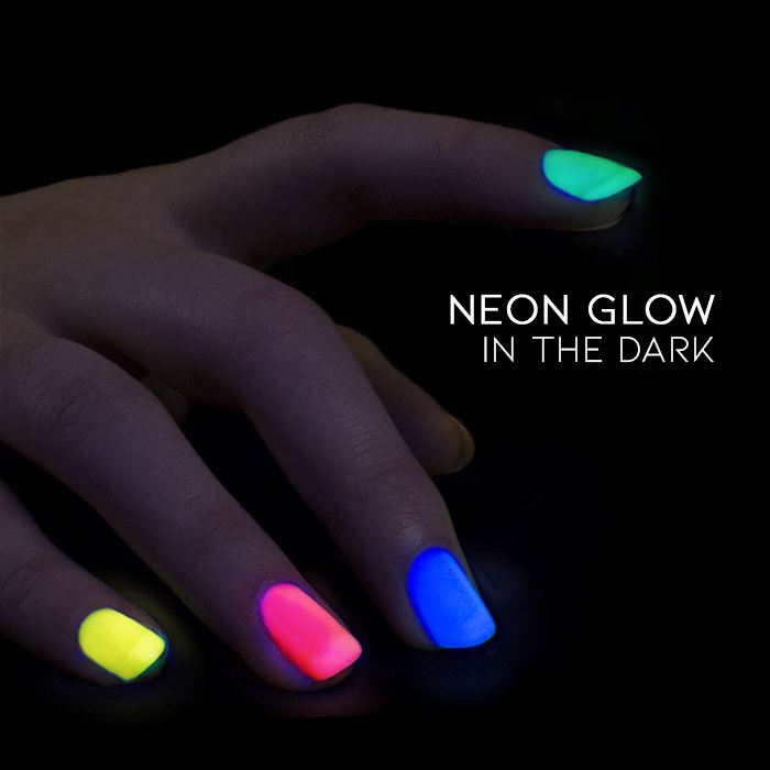 Glow In The Dark Neon Color Nail Gel Nail Every Day And Night 