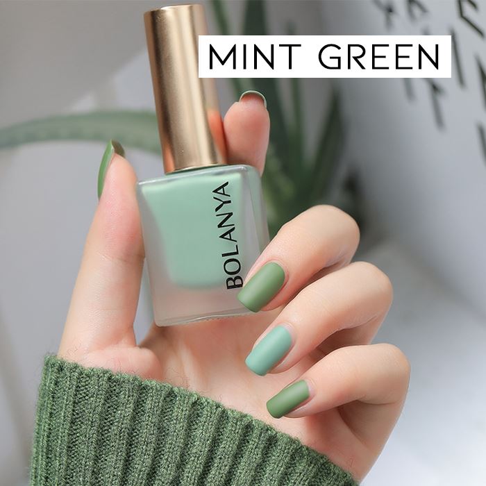 Matte Nail Polish Nail Polishes Every Day And Night Mint Green 