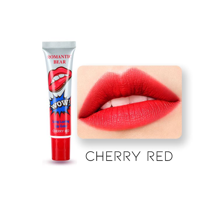 12HRS Peel Off Lip Tattoo Tint Make-up Every Day And Night Cherry Red 1pc 