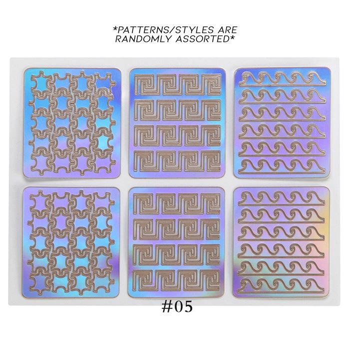 Hollow Nail Art Sticker Nail Every Day And Night 