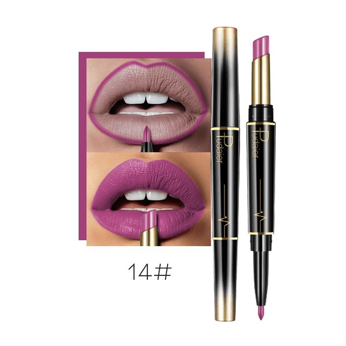 2-in-1 Kissproof Matte Lipstick & Lipliner Morning Shades 