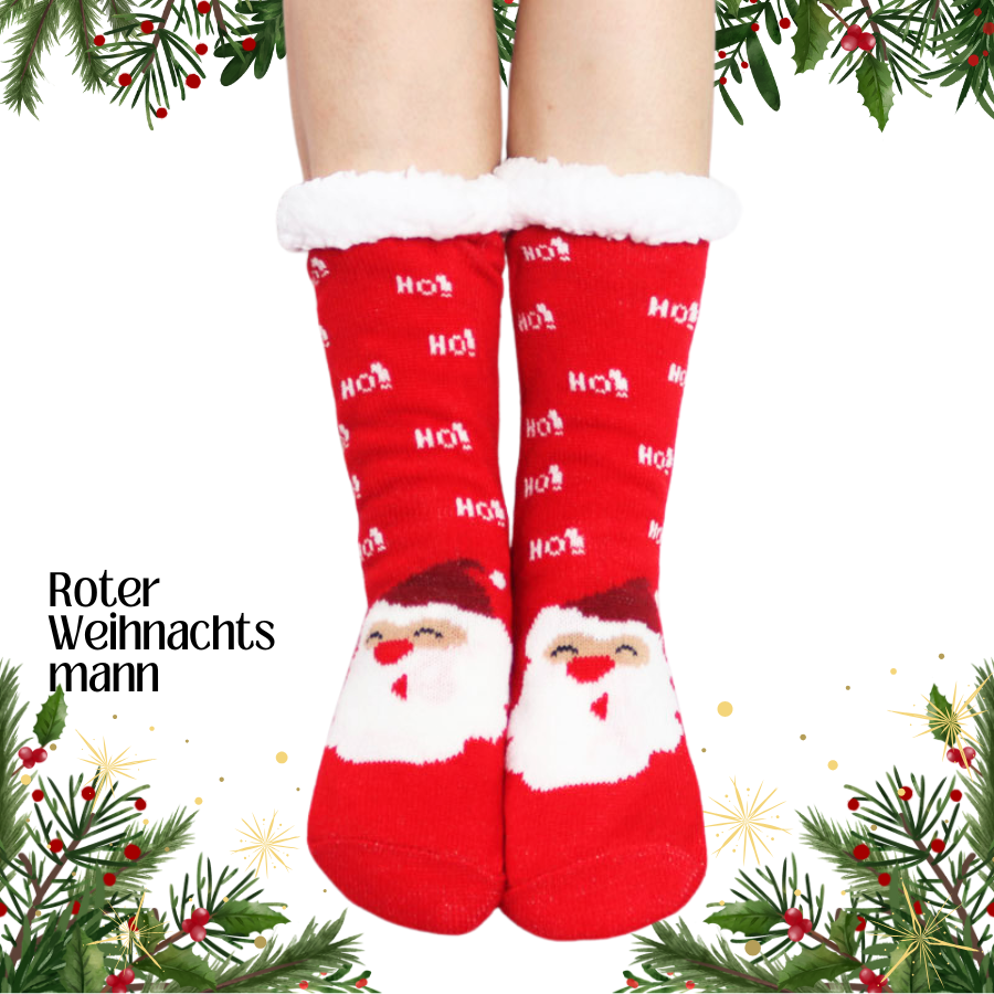 Ultradicke Kaschmir-Hausschuhsocken