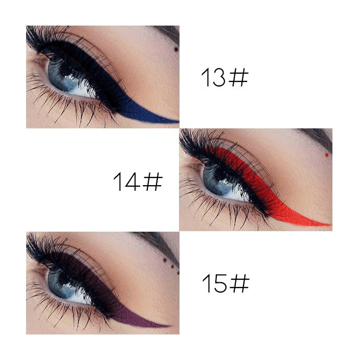 12HRS Waterproof Colored Liquid Eyeliner Morning Shades 13# 