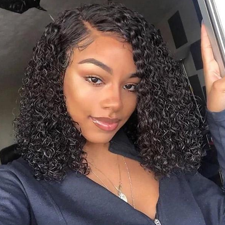 Fivfivgo™ 180% Density Bouncy Deep Curly Glueless Lace Wig