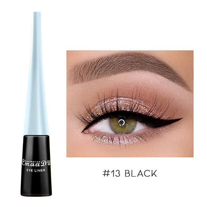 Super Pigmented Color Liquid Eyeliner Make-up Every Day And Night #13 Black 1 pc 