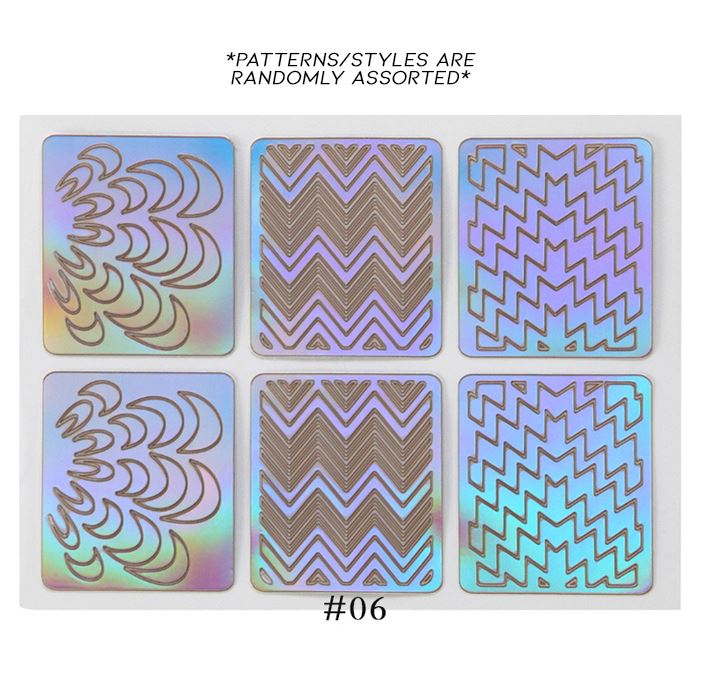 Hollow Nail Art Sticker Nail Every Day And Night 