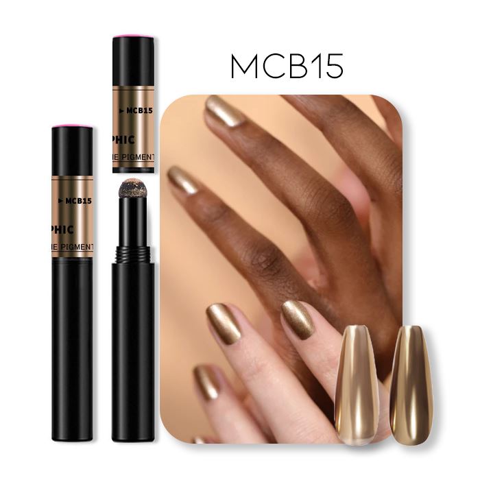 Mirror Chrome Powder Cushion Nail Every Day And Night MCB15 