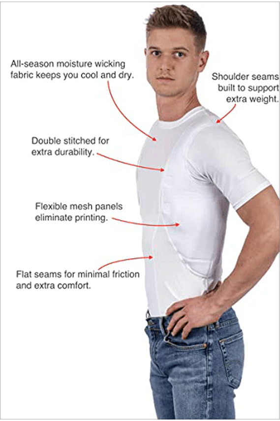 Fivfivgo™ Chemise pour holster dissimulé