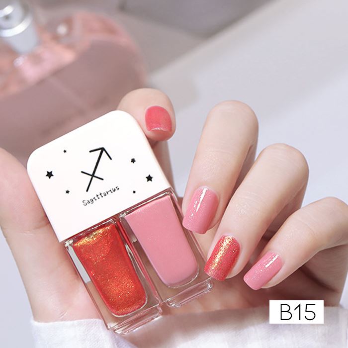 Zodiac Signs Nail Polish spring-hill-lane33 Red Pink Sagitarius 