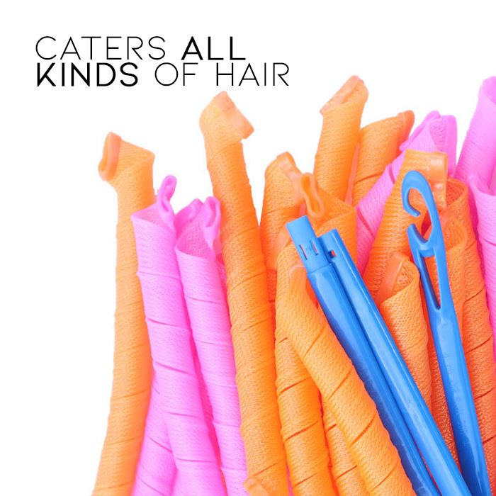 DIY Spiral Curls Hair Curler Hair Styling Tools Every Day And Night 