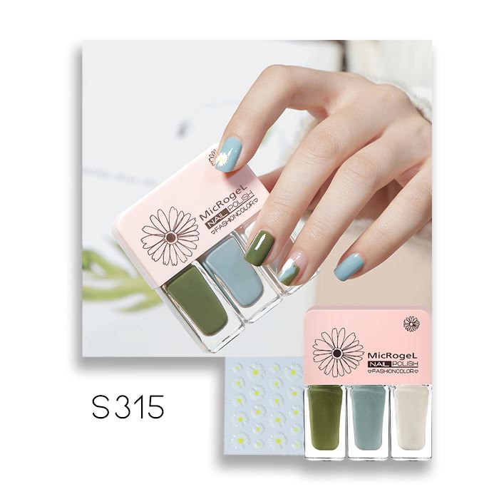 Peel-Off Nail Polish With Daisy Stickers spring-hill-lane33 S315 - Spring Mint 