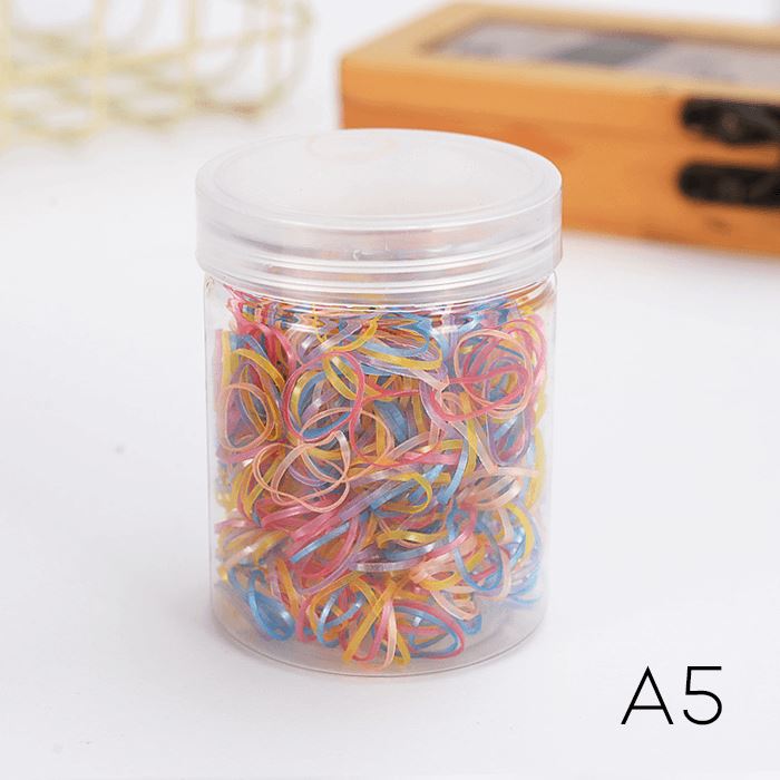 Damage Free Rubber Bands (650 pcs) Hair Accessories Every Day And Night A5 