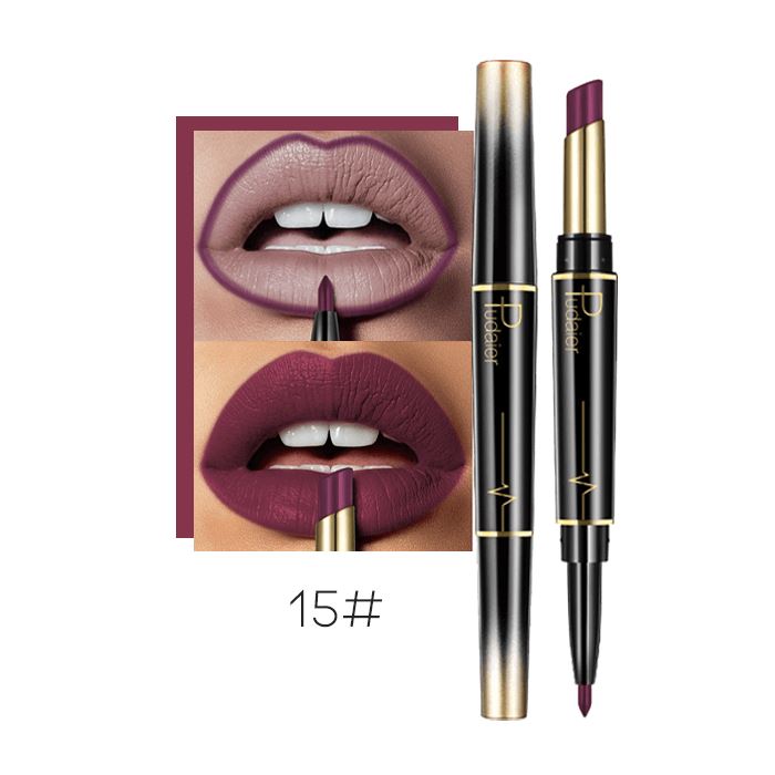 2-in-1 Kissproof Matte Lipstick & Lipliner Morning Shades 