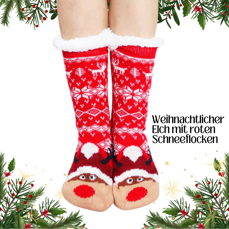 Ultradicke Kaschmir-Hausschuhsocken