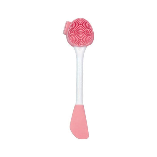 Silicone Face Cleaning Brush Facial Cleansers Every Day And Night Pink and White 