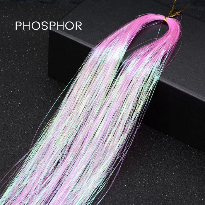 DIY Colorful Tinsel Hair (4 packs set) Hair Styling Tools Every Day And Night Phosphor 