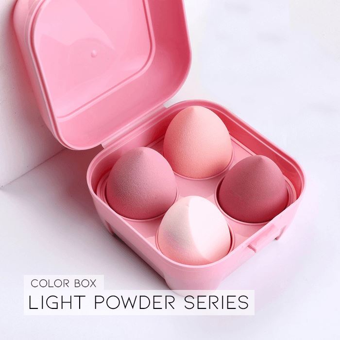 Soft Makeup Sponge Morning Shades Color Box Light Powder Series 