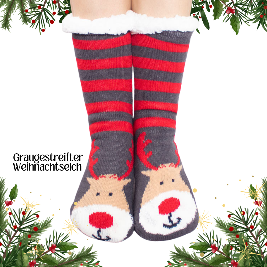 Ultradicke Kaschmir-Hausschuhsocken