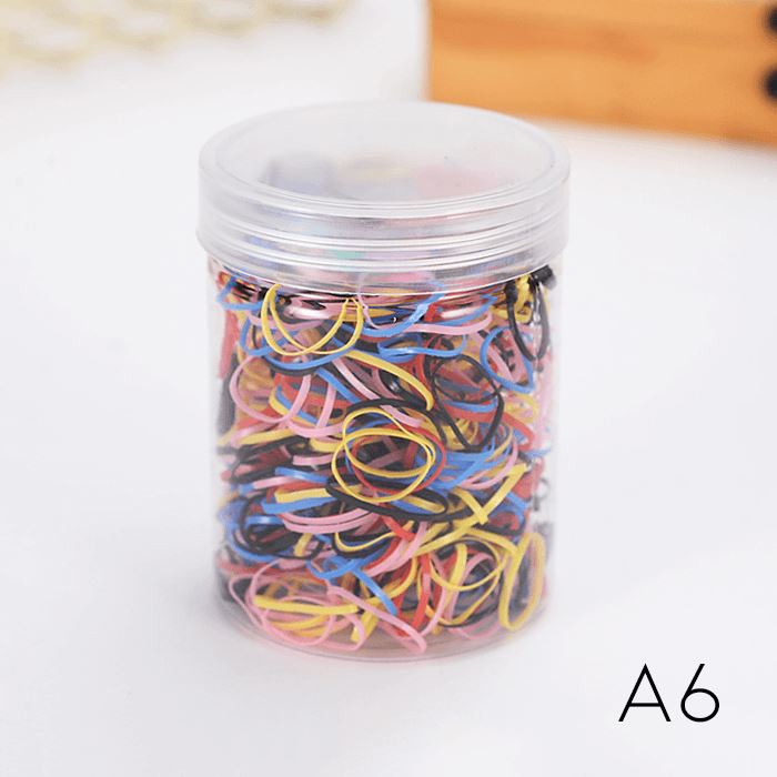 Damage Free Rubber Bands (650 pcs) Hair Accessories Every Day And Night A6 
