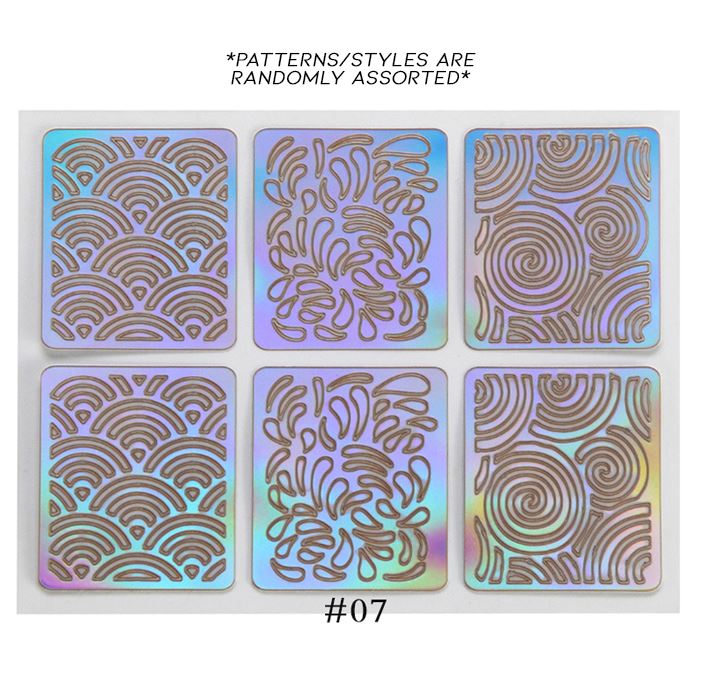 Hollow Nail Art Sticker Nail Every Day And Night 