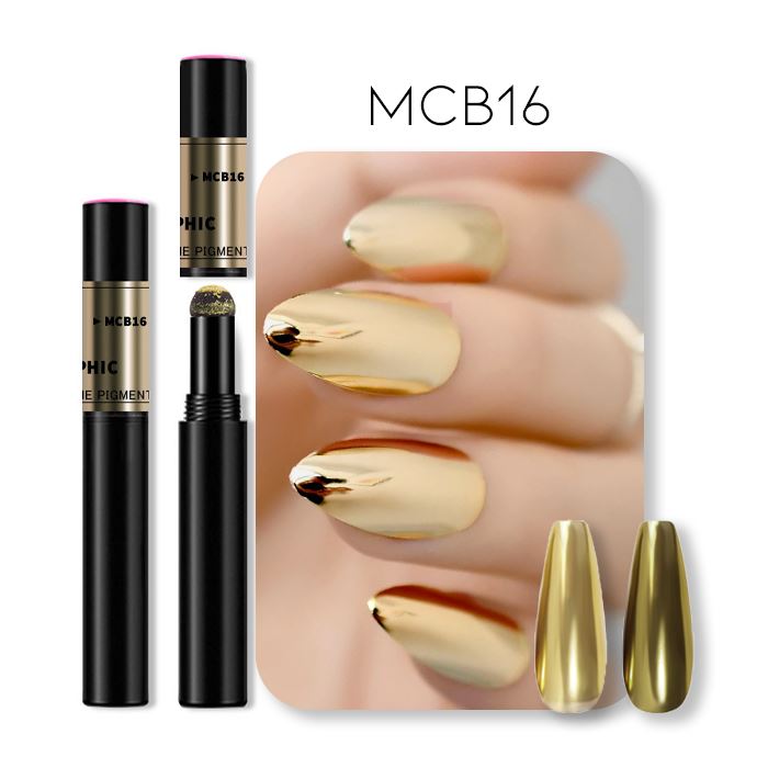 Mirror Chrome Powder Cushion Nail Every Day And Night MCB16 