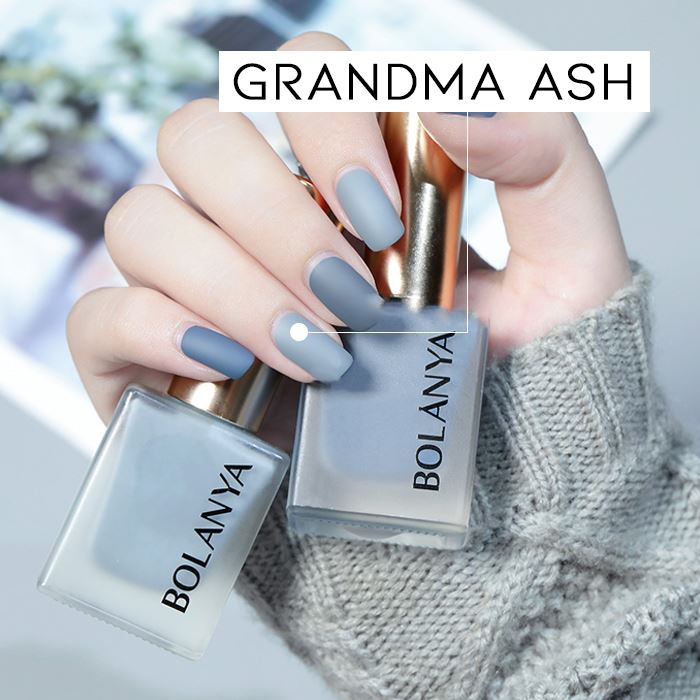 Matte Nail Polish Nail Polishes Every Day And Night Grandma Ash 