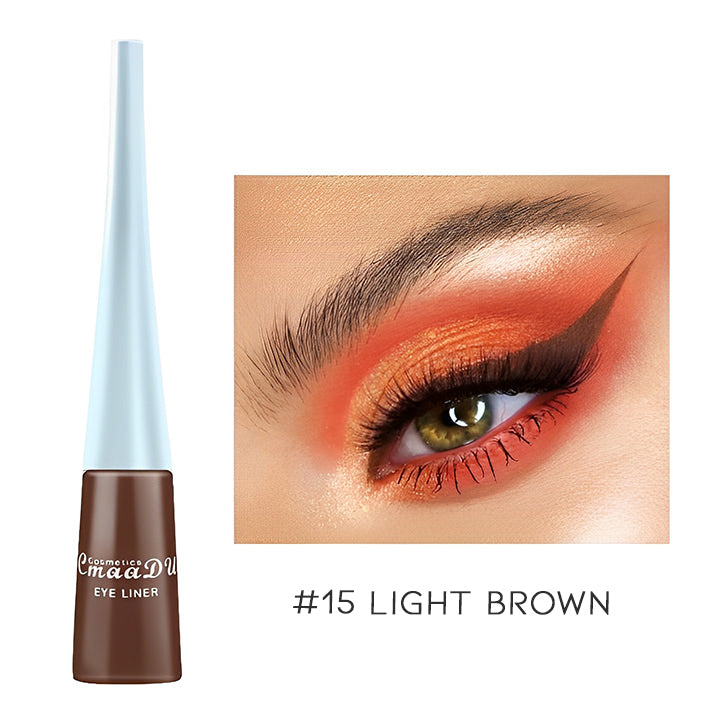 Super Pigmented Color Liquid Eyeliner Make-up Every Day And Night #15 Light Brown 1 pc 