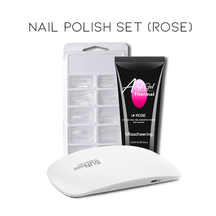 Thermal Changing Gel Nail Polish Set Every Day And Night Nail Set Polish (Rose) 