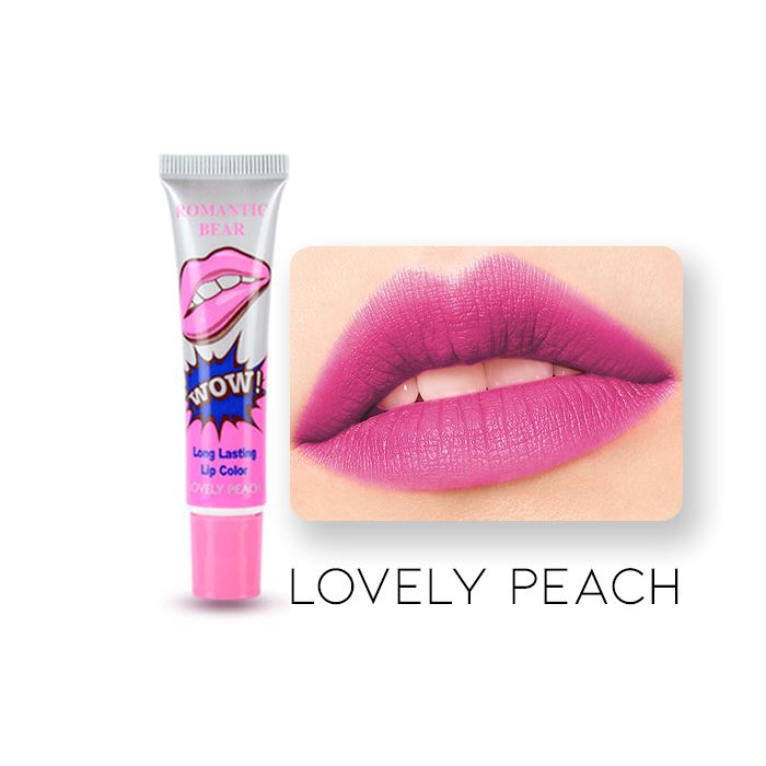 12HRS Peel Off Lip Tattoo Tint Make-up Every Day And Night Lovely Peach 1pc 