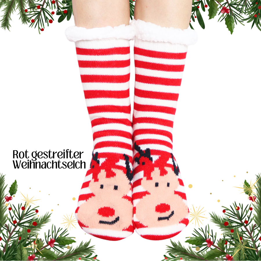 Ultradicke Kaschmir-Hausschuhsocken