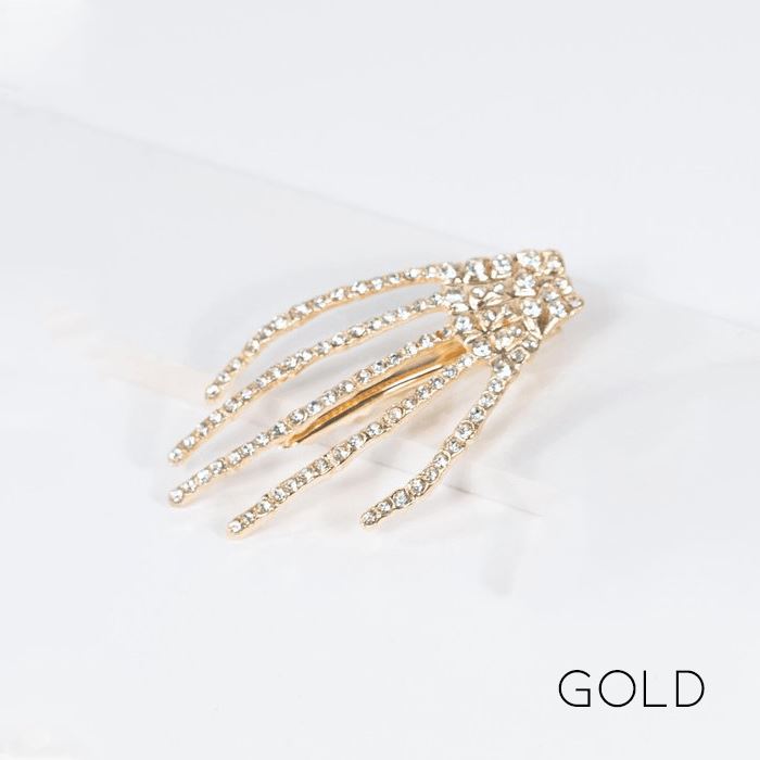 Skeleton Hand Hair Clips Hair Accessories Every Day And Night Gold 