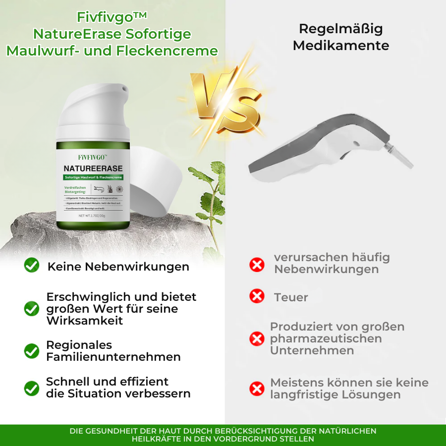 ✅ Offizieller Laden: Fivfivgo™ NatureErase Sofortige Maulwurf- und Fleckencreme