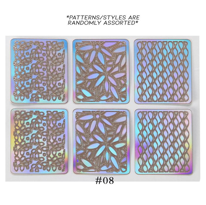 Hollow Nail Art Sticker Nail Every Day And Night 