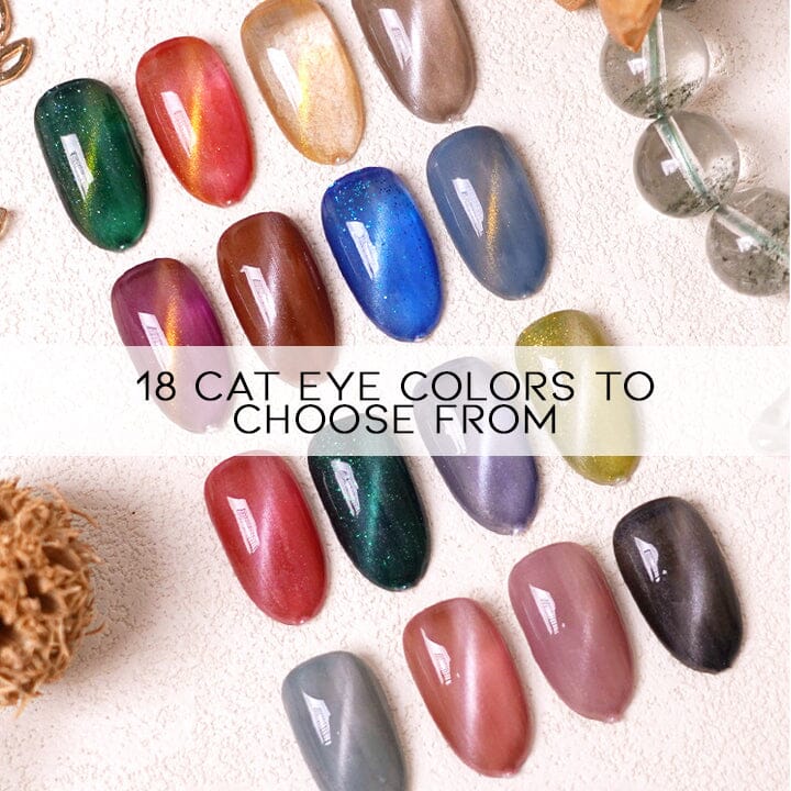 Semi-Transparent Cat Eye Nail Gel Every Day And Night 
