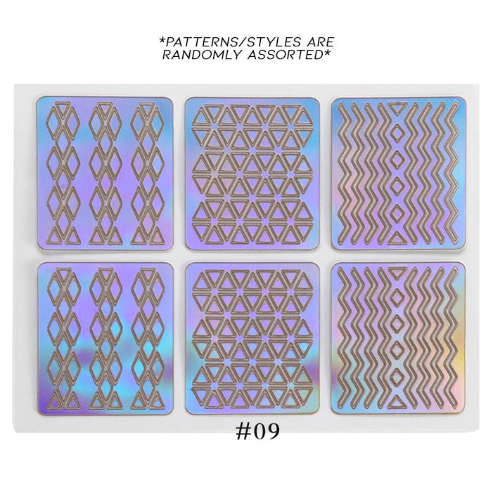 Hollow Nail Art Sticker Nail Every Day And Night 